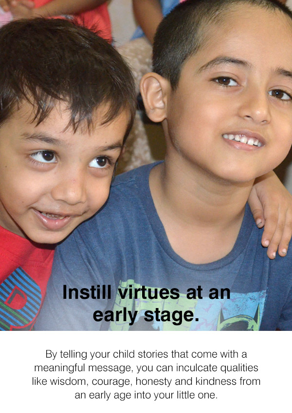 Children's Story-Telling Class in Navi Mumbai - Instill virtues at an early stage.